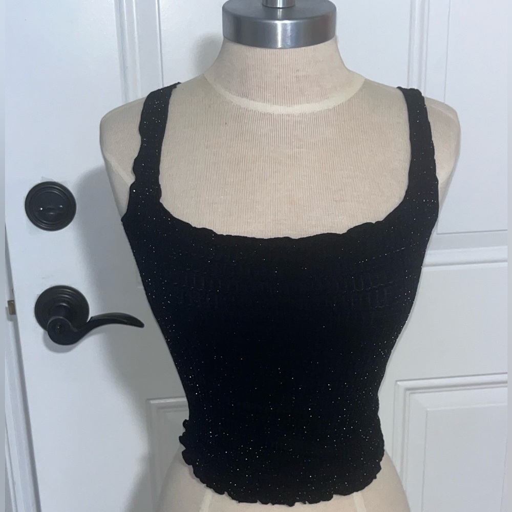 Cute Black Cotton Top